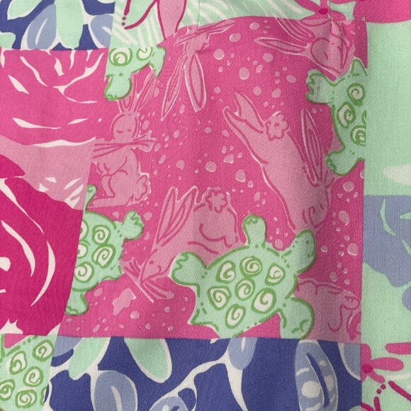 Lilly Pulitzer Women Vintage Y2K A Line Skirt Floral Charming Patchwork Small 4 - Picture 3 of 10